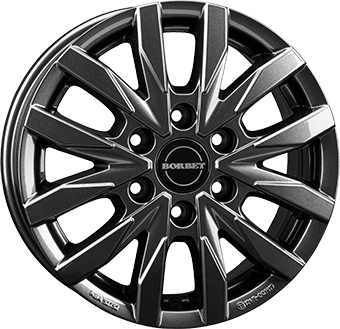 Alu kola BORBET CW6, 16x6.5 6x130 ET62, tmavě šedivá (zátěžová)