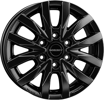 Alu kola BORBET CW6, 16x6.5 6x120 ET50, černá matná (zátěžová)