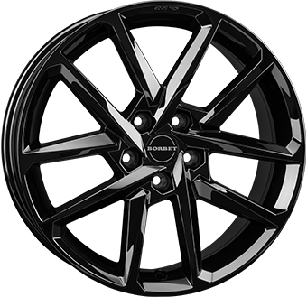 Alu kola BORBET N, 19x8 5x114.3 ET36, černá lesklá (zátěžová)