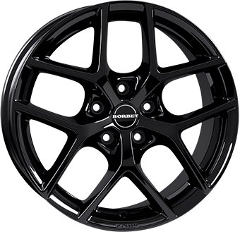 Alu kola BORBET Y, 19x8.5 5x114.3 ET40, černá lesklá