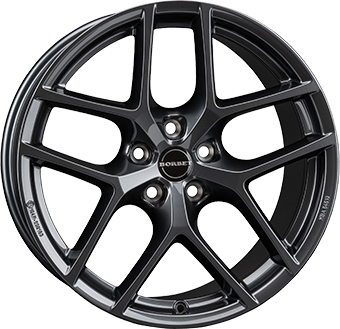 Alu kola BORBET Y, 19x9.5 5x114.3 ET45, tmavě šedivá (zátěžová)