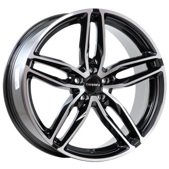 Alu kola CARMANI CA13, 19x8.5 5x112 ET35, černá + leštění