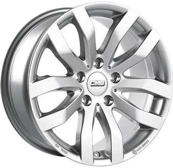 Alu kola CMS C22, 17x7.5 5x114.3 ET35, černá lesklá