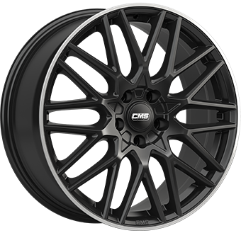 Alu kola CMS C25, 17x7 4x100 ET38, černá + leštění