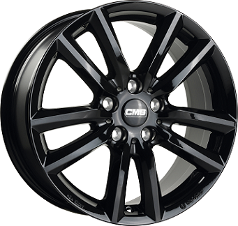 Alu kola CMS C27, 19x7.5 5x108 ET50, černá lesklá
