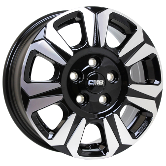 Alu kola CMS C31, 17x6.5 5x130 ET60, černá + leštění (zátěžová)
