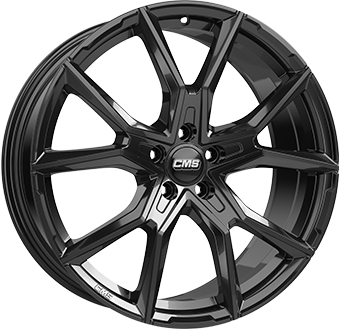 Alu kola CMS C33, 20x9 5x108 ET48, černá lesklá (zátěžová)