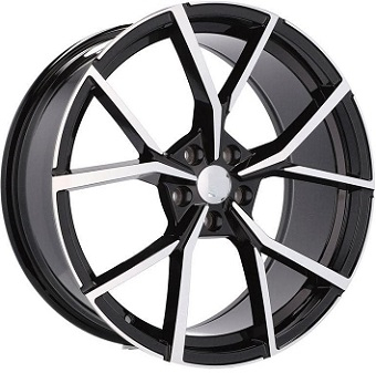 Alu kola DIVERSEN , 19x8 5x112 ET41, černá lesklá + leštění