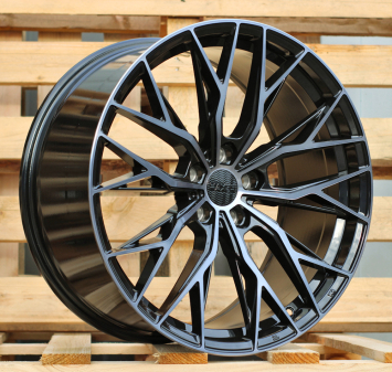 Alu kola Haxer HX042, 18x8 5x112 ET40, černá + tmavé leštění