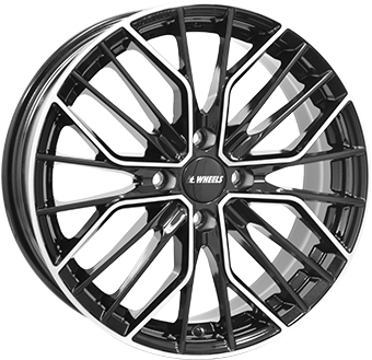 Alu kola IT WHEELS TIARA 4, 17x7 4x108 ET44, černá lesklá + leštění