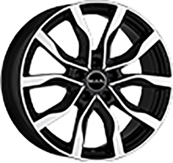 Alu kola MAK HIGHLANDS, 20x8.5 5x108 ET45, černá lesklá + leštění (zátěžová)