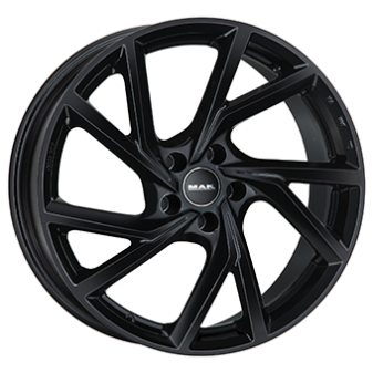 Alu kola MAK KASSEL, 20x8.5 5x112 ET37, černá lesklá (zátěžová)