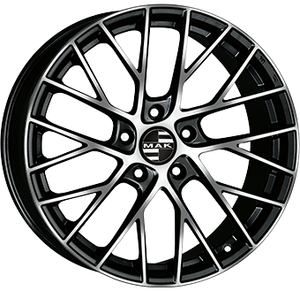 Alu kola MAK MONACO-D, 19x11 5x130 ET50, černá lesklá + leštění