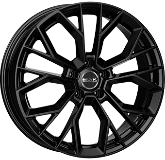 Alu kola MAK STILO, 19x8.5 5x120 ET45, černá lesklá + leštění (zátěžová)