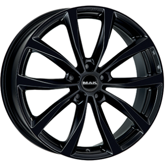 Alu kola MAK WOLF, 20x8 5x108 ET45, černá lesklá