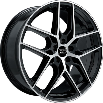 Alu kola Mille Miglia MM1004, 18x8 5x112 ET29.5, černá + leštění