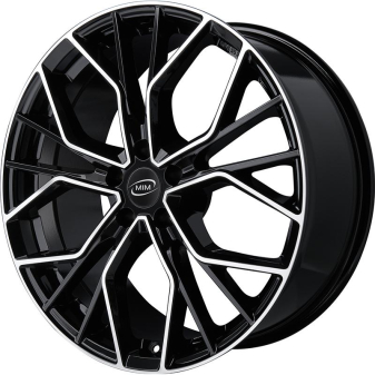 Alu kola MiM ANKY, 19x8 5x114.3 ET40, černá + leštění