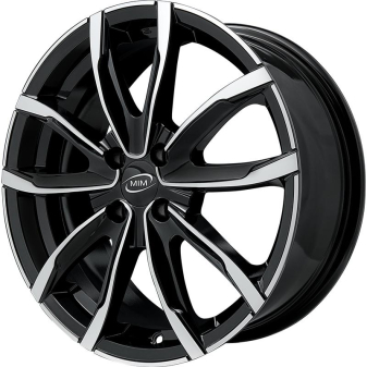 Alu kola MiM EVO001, 17x7 4x98 ET35, černá + leštění