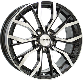 Alu kola MONACO WHEELS GP5, 19x8 5x112 ET45, šedivá + leštění