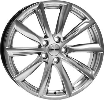 Alu kola MONACO WHEELS GP6, 19x8.5 5x114.3 ET40, stříbrná (zátěžová)