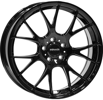 Alu kola MONACO WHEELS MIRABEAU, 18x8 5x120 ET35, černá matná + leštění