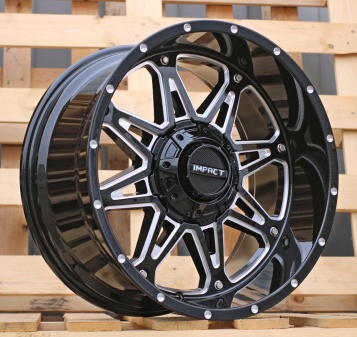 Alu kola Racing Line 1109A, 20x10 12x135 ET-12, černá lesklá (zátěžová)