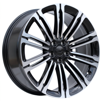 Alu kola Racing Line 3S1066, 24x9.5 5x120 ET40, černá + leštění (zátěžová)