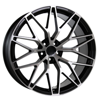 Alu kola Racing Line 3S1067, 21x9.5 5x112 ET26, černá + leštění