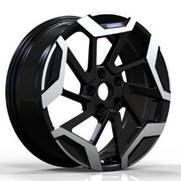 Alu kola Racing Line 3S1080, 18x7.5 5x114.3 ET45, černá + leštění
