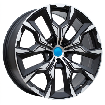 Alu kola Racing Line 3S1349, 19x9 5x112 ET44, černá matná + leštění (zátěžová)