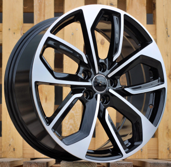 Alu kola Racing Line 3S5979, 19x8 5x112 ET39, černá + leštění