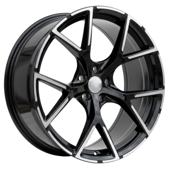 Alu kola Racing Line 3S5997, 18x8 5x112 ET46, černá + leštění