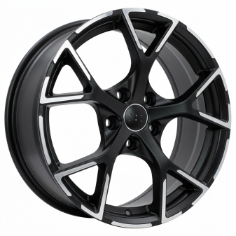 Alu kola Racing Line 3S5997, 17x7.5 5x100 ET42, černá matná + leštění