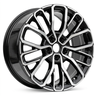 Alu kola Racing Line A1448, 21x9 5x127 ET50, černá + leštění