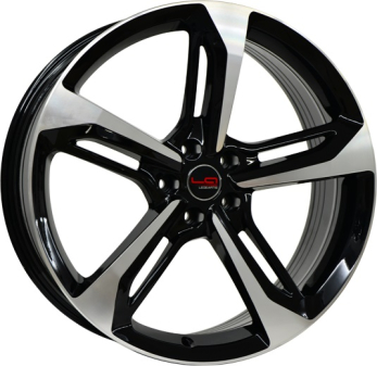 Alu kola Racing Line A513, 16x6.5 5x100 ET40, černá + leštění (zátěžová)