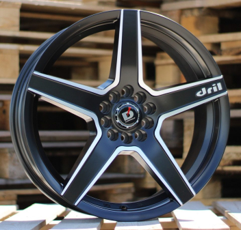 Alu kola Racing Line A5274, 18x8 10x105 ET35, Černá matná + leštění