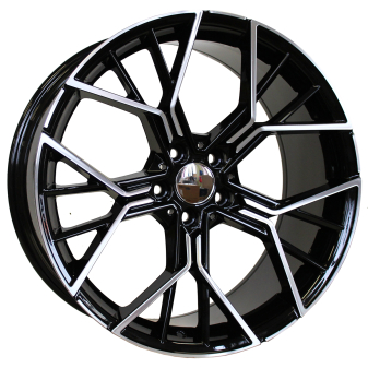 Alu kola Racing Line A5602, 19x9 5x112 ET37, černá + leštění