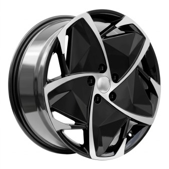 Alu kola Racing Line A5901, 19x8 5x114.3 ET50, černá + leštění