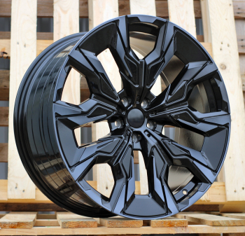 Alu kola Racing Line A5915, 21x8.5 5x112 ET32, černá + tmavé leštění (zátěžová)