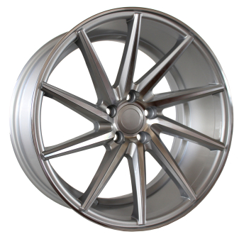 Alu kola Racing Line B1058, 18x8 5x112 ET40, stříbrná + leštění