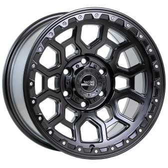 Alu kola Racing Line B1105, 17x9 6x139.7 ET0, černá matná