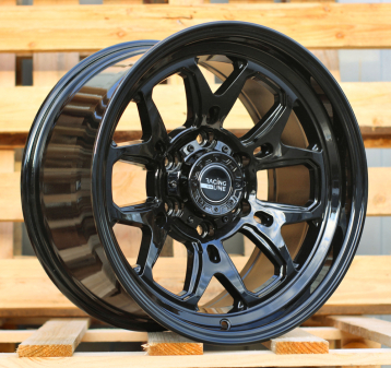 Alu kola Racing Line B1106, 17x9 6x139.7 ET, černá lesklá (zátěžová)