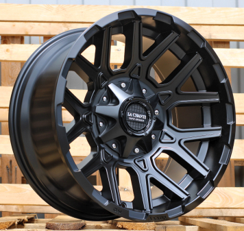 Alu kola Racing Line B1234, 20x10 8x165.1 ET19, černá matná (zátěžová)