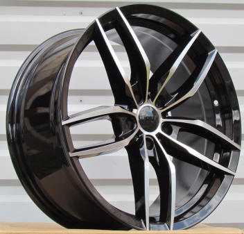 Alu kola Racing Line B1407, 16x6 4x100 ET40, černá + leštění