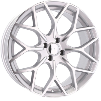 Alu kola Racing Line B1449, 17x7.5 3x112 ET25, stříbrná + leštění