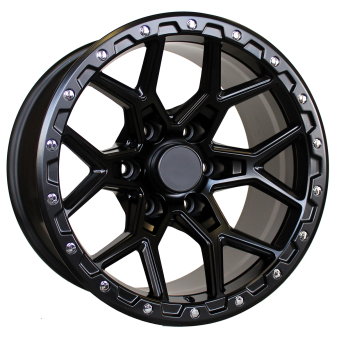 Alu kola Racing Line B1536, 17x9 6x139.7 ET-12, černá matná (zátěžová)