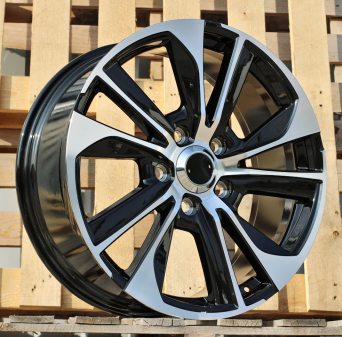 Alu kola Racing Line B1611, 22x9 5x150 ET60, černá + leštění (zátěžová)