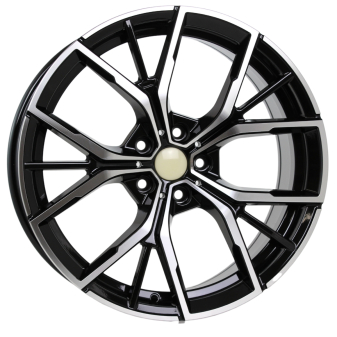 Alu kola Racing Line B1667, 19x8 5x112 ET30, černá + leštění