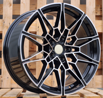 Alu kola Racing Line B1674, 19x9 5x120 ET40, černá + leštění