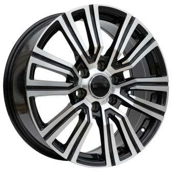 Alu kola Racing Line B1754, 22x9 5x150 ET45, černá + leštění (zátěžová)